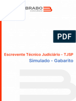 Gabarito Simulado TJSP - Circuito Pós Edital - Fevereiro 2023