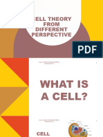 Cell Theory From Different Perspective