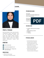 Putih Oranye Resume Lulusan Baru