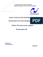 DM1 Thermodynamique .Sadouki Kenza