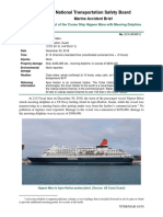 NTSB Contact of Cruise Ship Nippon Maru With Mooring Dolphins 2019 - 11