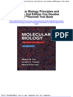 Full Download Molecular Biology Principles and Practice 2nd Edition Cox Doudna Odonnell Test Bank PDF Full Chapter
