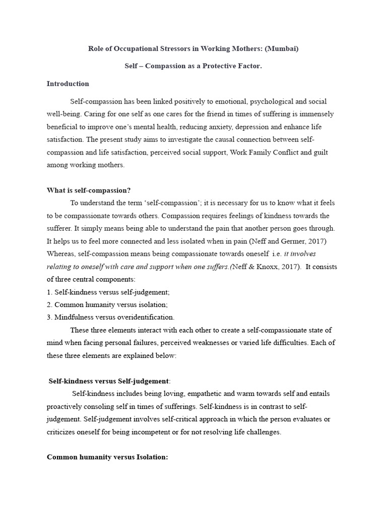11-12-2023 Role of Occupational Stressors in Working Mothers | PDF ...