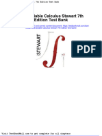 Full Download Multivariable Calculus Stewart 7th Edition Test Bank PDF Full Chapter