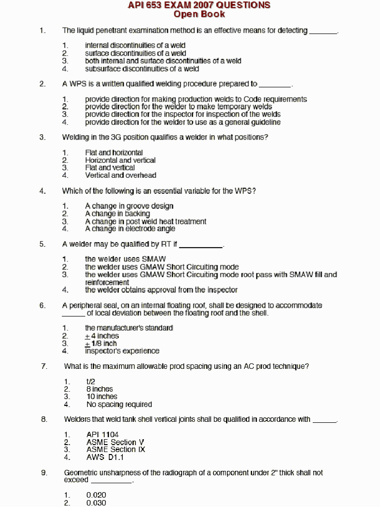 653 Exam 2007 Open Book | PDF
