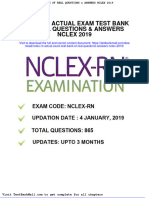 Full Download Nclex RN Actual Exam Test Bank of Real Questions Answers Nclex 2019 PDF Full Chapter