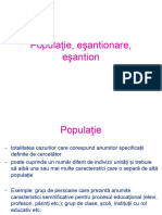 Curs 5 Populatie, Esantionare, Esantion