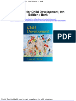 Full Download Test Bank For Child Development 9th Edition Berk PDF Full Chapter