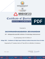 !certificate of Flarticipation: BRIDGE'23