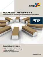 Austrotherm Attikaelement Verarbeitungsrichtlinie 03-2022