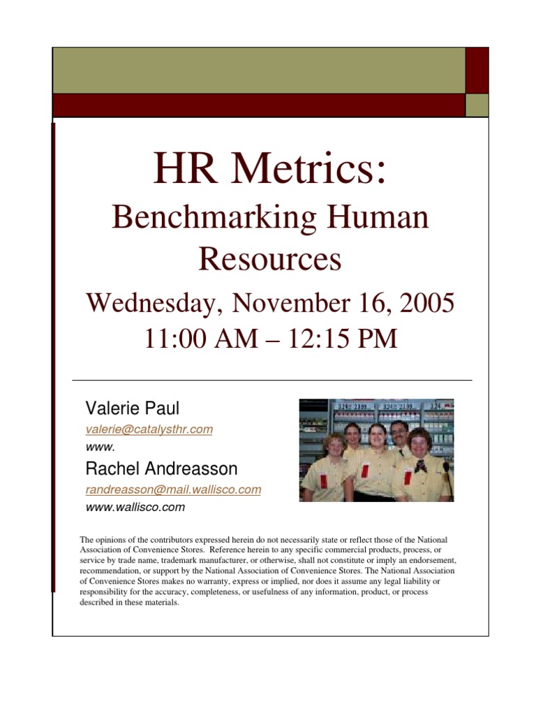 HR Metrics - Presentation | PDF | Employment | Human Resource Management
