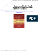 Full Download Operations Management in The Supply Chain Decisions and Cases Schroeder 6th Edition Test Bank PDF Full Chapter