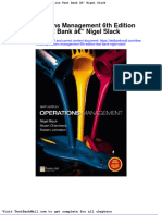 Full Download Operations Management 6th Edition Test Bank Nigel Slack PDF Full Chapter
