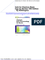 Full Download Test Bank For Claytons Basic Pharmacology For Nurses 18th Edition by Willihnganz PDF Full Chapter
