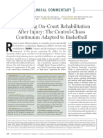 Progressing On-Court Rehabilitation After Injury The Control-Chaos Continuum Adapted To Basketball
