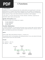 C Functions