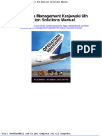 Full Download Operations Management Krajewski 9th Edition Solutions Manual PDF Full Chapter
