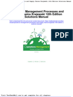 Full Download Operations Management Processes and Supply Chains Krajewski 10th Edition Solutions Manual PDF Full Chapter