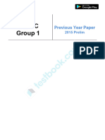 TNPSC Group 1 2015 Prelim (English)
