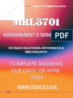 MRL3701 Assignment 2 Semester 2024 Answers
