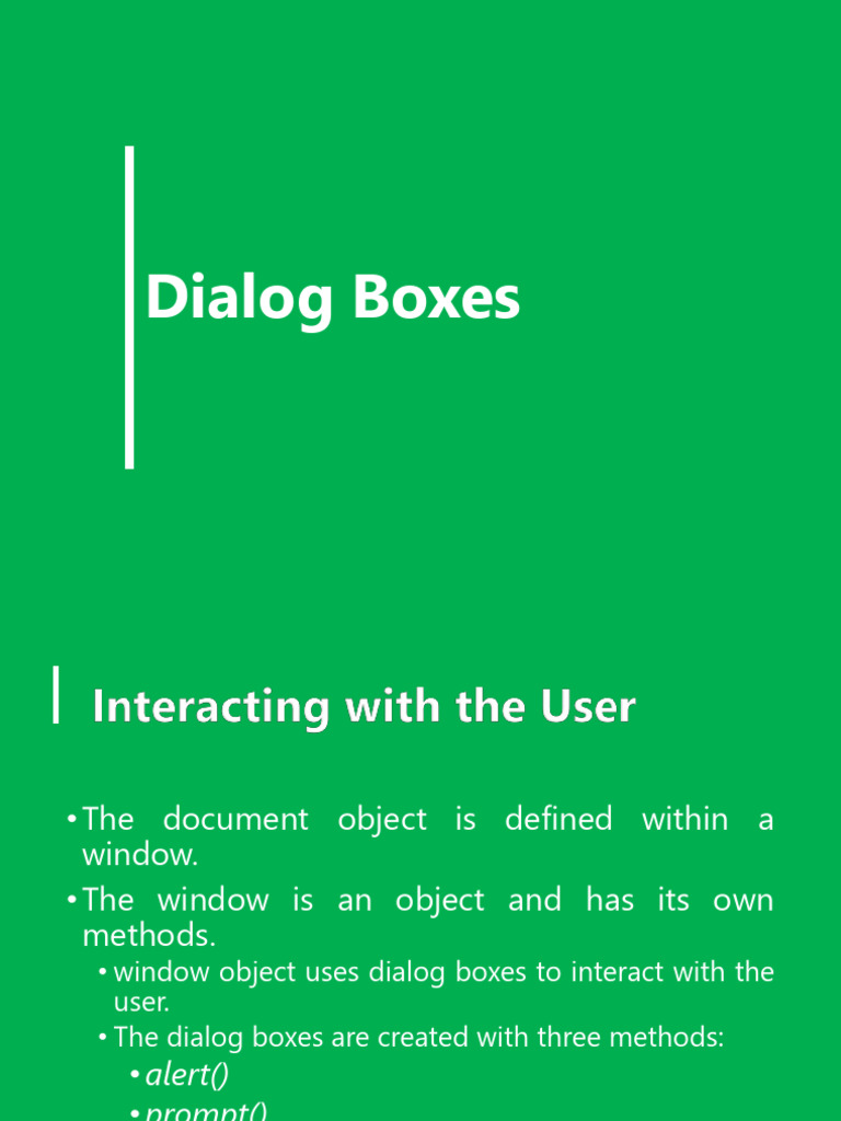 03 Dialog Boxes | PDF