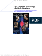 Full Download Test Bank For Cognitive Psychology 6th Edition Sternberg PDF Full Chapter