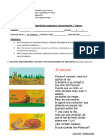 1° - Evaluación Diagnóstica Lenguaje