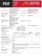 Group Activ Secure - Certificate of Insurance