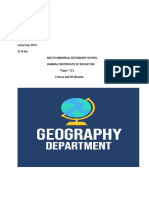 Geography P1 and 2