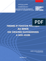 Femmes Et Pouvoir Politique Au Benin Des Origines Dahomeennes A Nos Jours