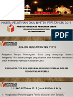 Materi Pelatihan Dan Bimtek Ptps Tahun 2019 TKT