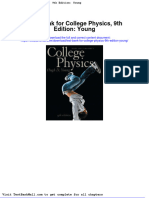 Full Download Test Bank For College Physics 9th Edition Young PDF Full Chapter