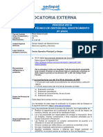 Convocatoria Externa: PROCESO #2518 Técnico de Gestión Del Abastecimiento (01 Plaza)