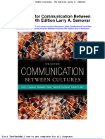 Full Download Test Bank For Communication Between Cultures 9th Edition Larry A Samovar PDF Full Chapter