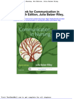 Full Download Test Bank For Communication in Nursing 8th Edition Julia Balzer Riley PDF Full Chapter