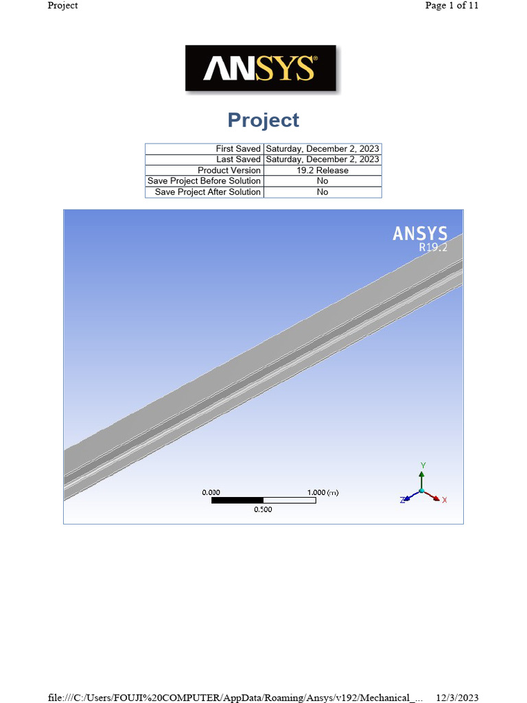 Point Load On Cantilever Beam Using Ansys Workbench Pdf Strength Of