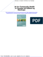 Full Download Test Bank For Community Health Nursing in Canada 3rd Edition by Stanhope PDF Full Chapter