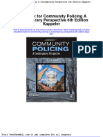 Full download Test Bank for Community Policing a Contemporary Perspective 6th Edition Kappeler pdf full chapter