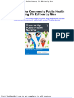 Full Download Test Bank For Community Public Health Nursing 7th Edition by Nies PDF Full Chapter