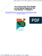 Full Download Test Bank For Community Oral Health Practice For The Dental Hygienist 4th Edition by Beatty 11 Chapters PDF Full Chapter