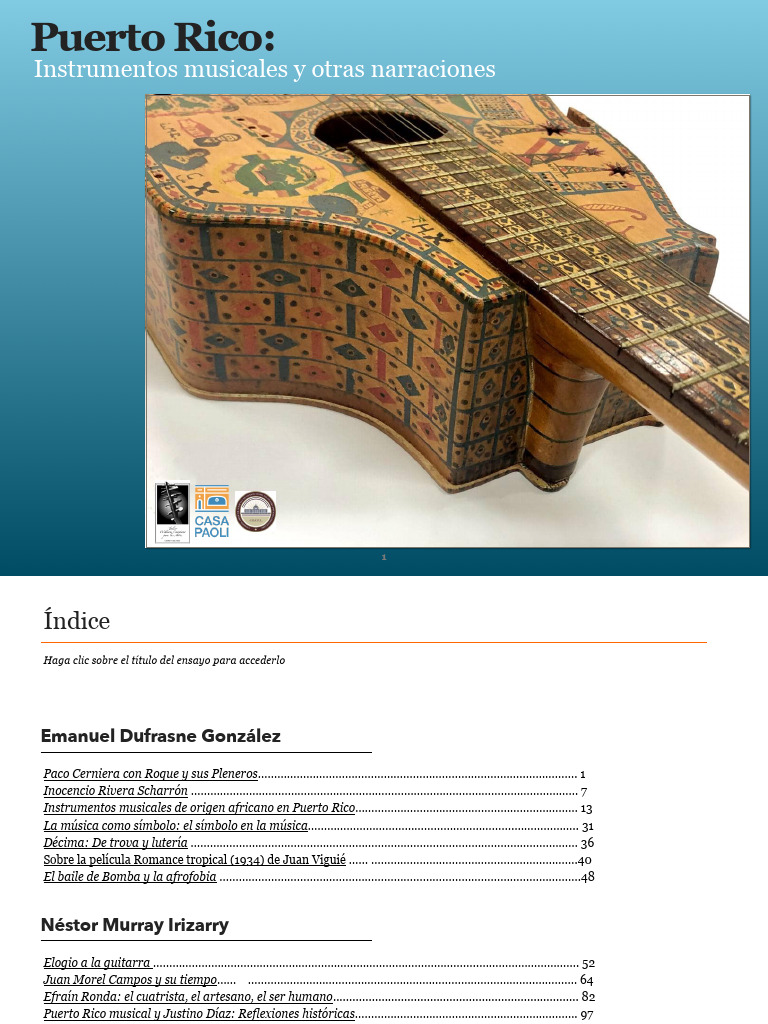 Instrumentos Musicales y Otras Narraciones | PDF, image size:768x1024