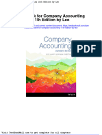 Full Download Test Bank For Company Accounting 11th Edition by Leo PDF Full Chapter