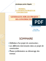 Généralité Sur Les Projets de Construction - Vesrion Professionnels