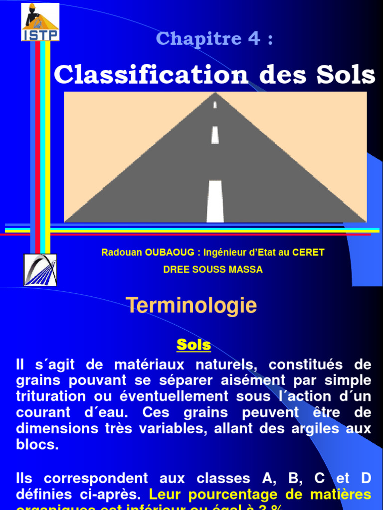 Classification des sols par Radouan Oubaoug | PDF | Limon | Sédimentologie