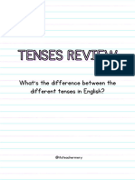 Tenses Review - Differenes Between Tenses