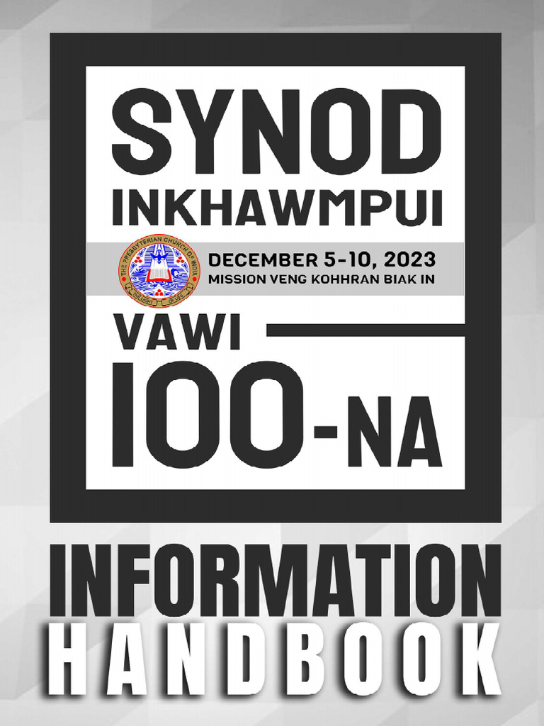 Synod 2023 Handbook Pdf Protestant Denominational Families Church