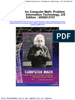Full Download Test Bank For Computer Math Problem Solving For Information Technology 2 e 2nd Edition 0558813747 PDF Full Chapter