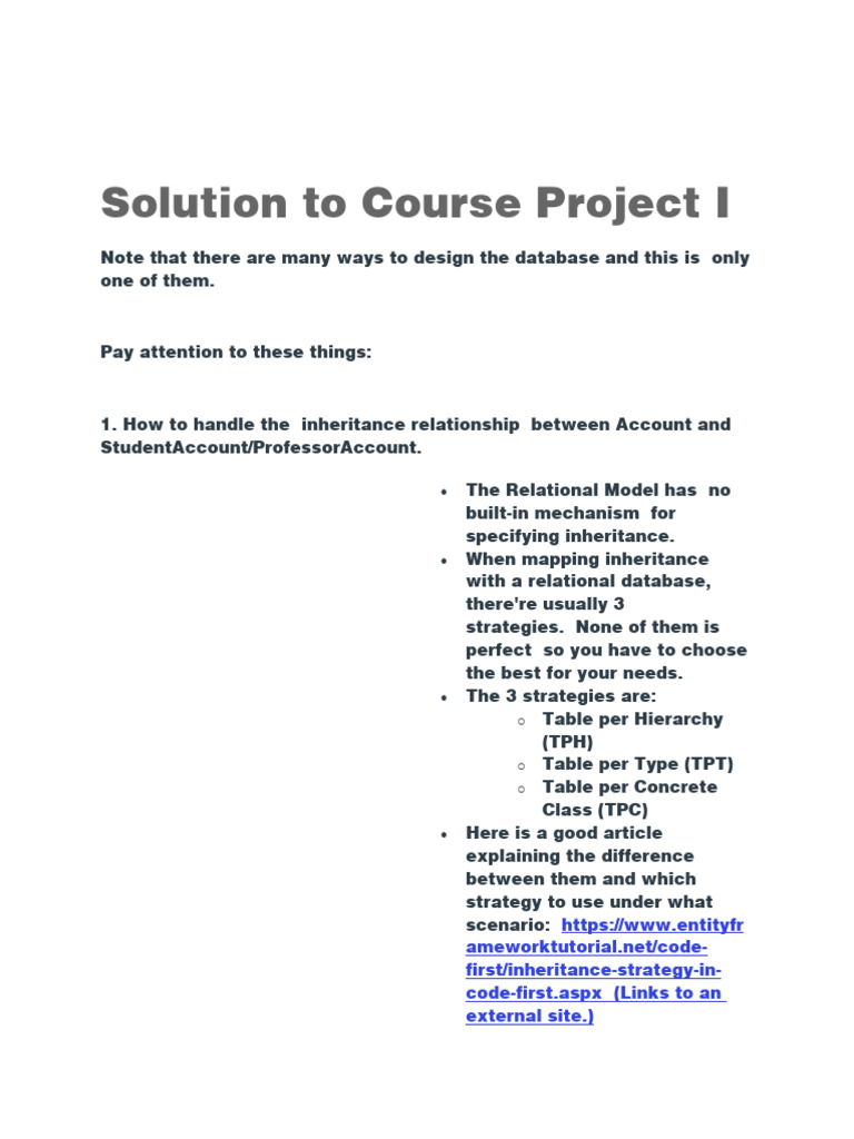 P1 SOLUTION To Course Project I-Op2 | PDF | Databases | Conceptual Model