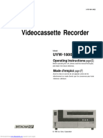 Manual Operacional VT BETA SONY UVW-1800