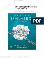 Full Download Test Bank For Concepts of Genetics 12th by Klug PDF Full Chapter